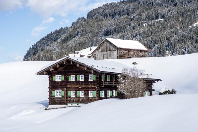 Walserhaus im Winter