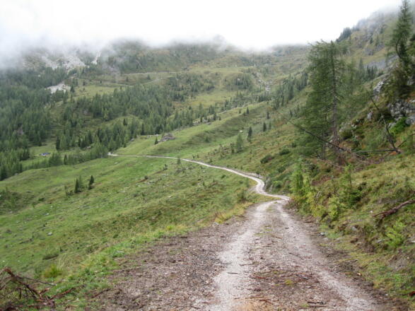 Regen, der ständige Begleiter auf der heutige Etappe (17.09.2014)