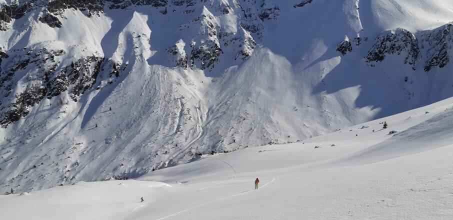 Ideale Neigung, perfektes Skigelände.