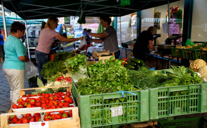 Regionales Gemüse und Obst