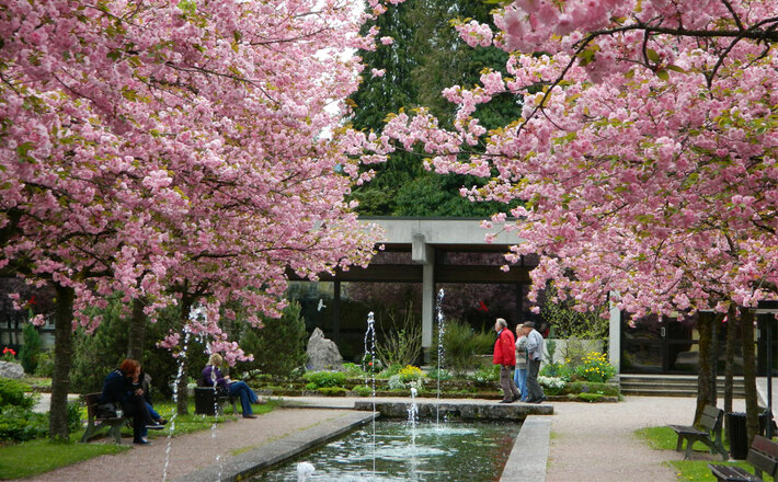 Mittagspause im Kurgarten Berchtesgaden