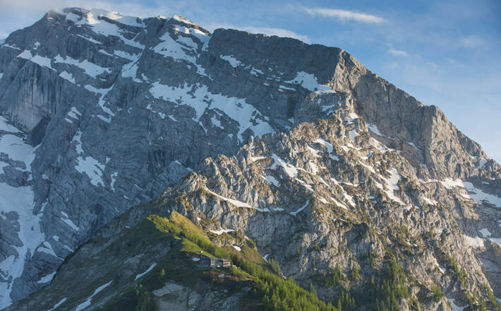 Mauerreste, Kaser, Watzmannblick