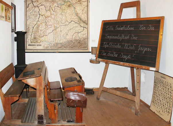 Alte Schule im Museum Wasserburg.