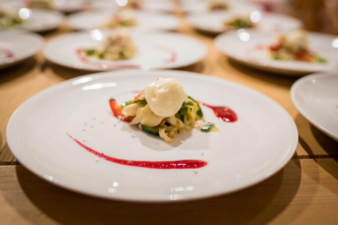 Nudelgangerl - feine Bandnudeln - Trüffelschaum - Steinpilze  © Bernhard´s Restaurant &amp; Landhotel