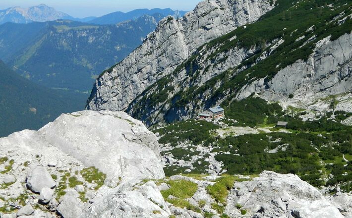 Die Blaueishütte in wunderbarer Lage im Blaueiskar