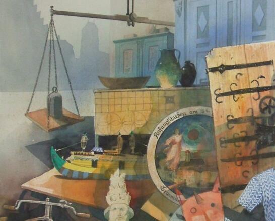 Gemälde im Museum Wasserburg.