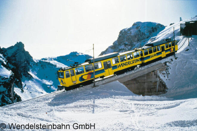 Wendelsteinzahnradbahn im Winter