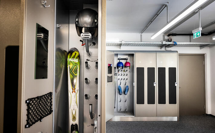 Skidepot an der neuen Jennerbahn