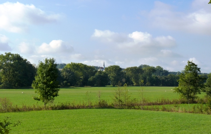 Blick vom Rottalradweg auf Rottenstuben