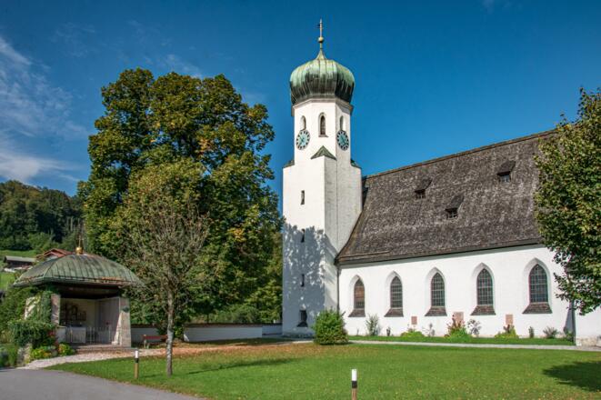 Die Herz Jesu Kirche in Bischofswiesen