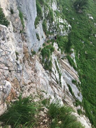 Der gesprengte Teil des Eingeschossenen Steigs.