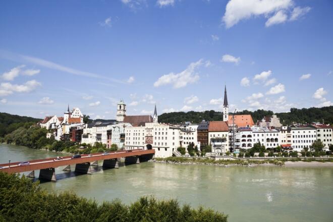 Blick auf Wasserburg