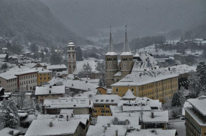Blick vom Kalvarienberg auf Berchtesgaden