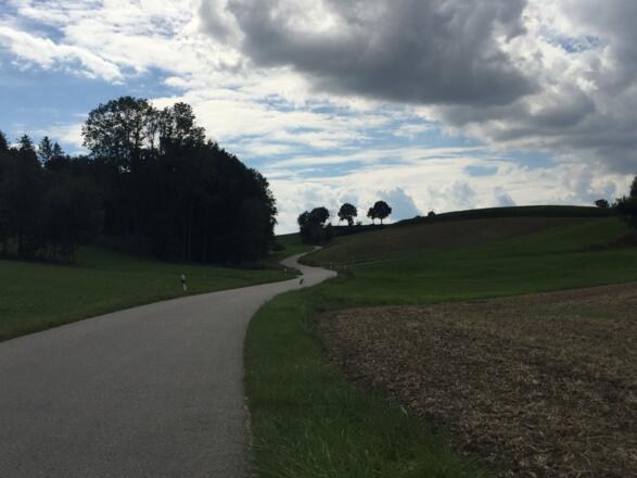 Anstieg von Burghausen nach Thalhausen