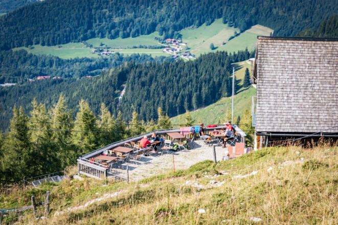 Terrasse Purtschellerhaus