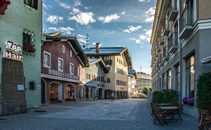 Frühmorgens im Markt Berchtesgaden