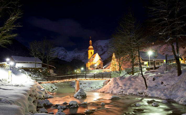 Winterromantik im Bergsteigerdorf Ramsau