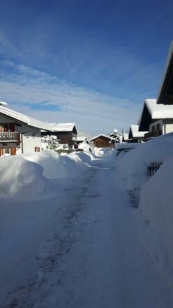 Blick die Straße runter