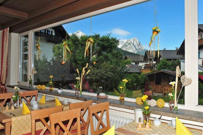 Blick vom Frühstücksraum