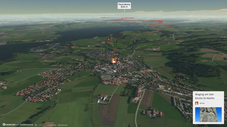 Pilgerweg im Chiemgau: St. Rupert-Weg: Waging am See - Oberndorf