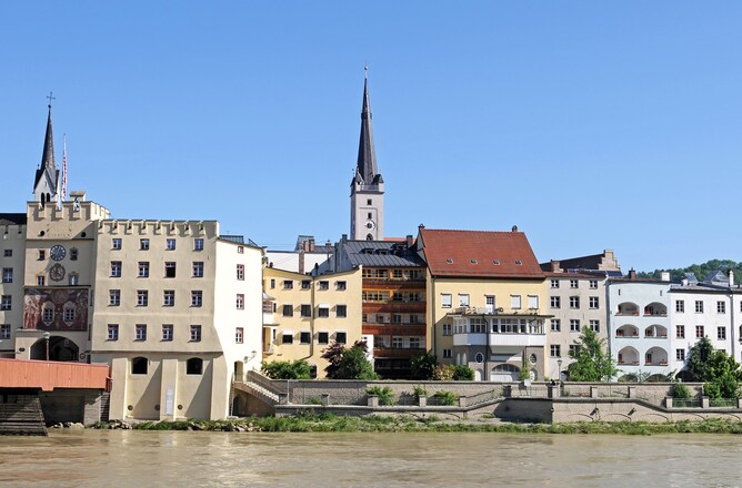 Stadtzentrum von Wasserburg