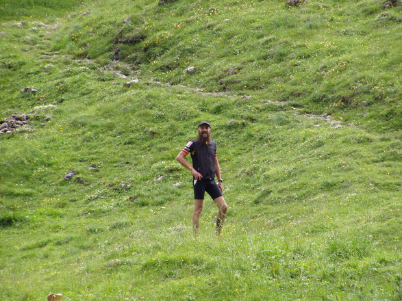 bei der Fellnalm - Chiemgauer100, km 79 / 140