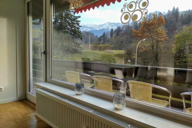 Blick vom Wohnzimmerfenster