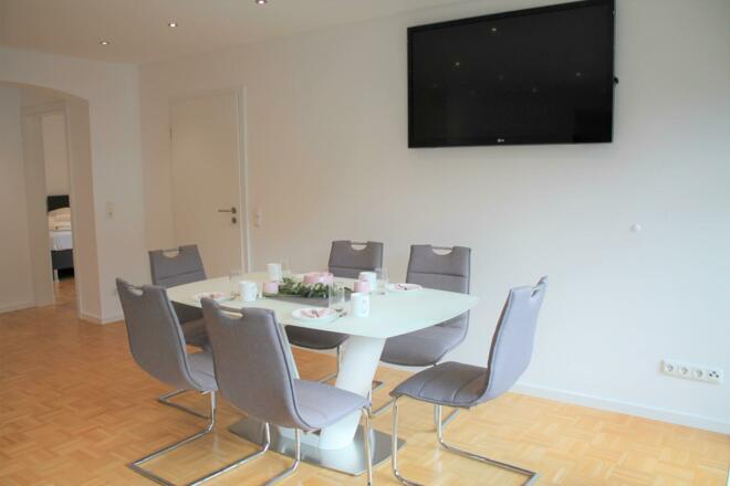 Essplatz im Wohnzimmer