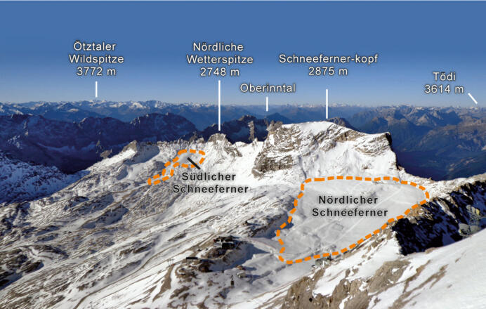 Die spärlichen Reste des einstigen Partnachgletschers