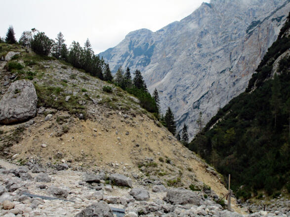 Späteiszeitliche Endmörane mit Material verschiedenster Größe