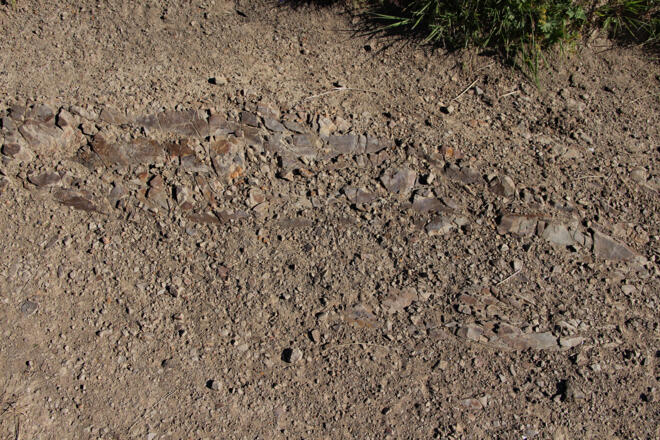 Raibler Tonstein am Weg