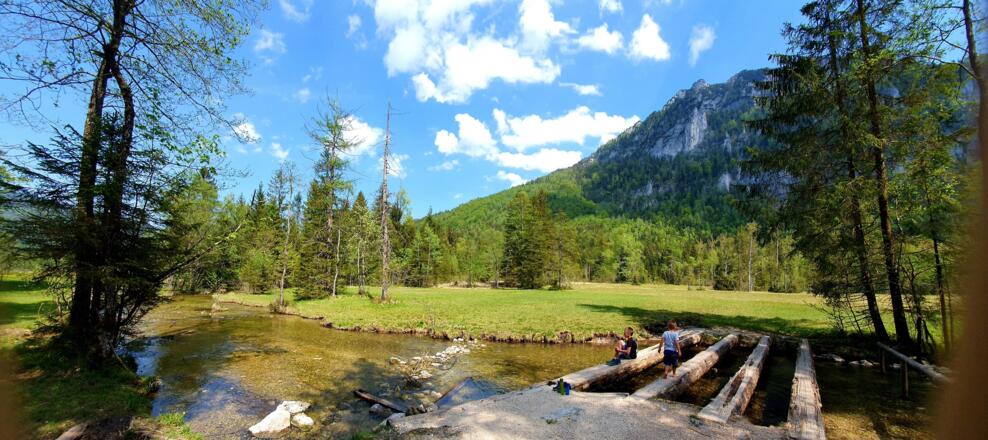 Kneippen am Falkenseebach