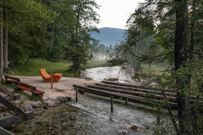 Kneippen am Falkenseebach