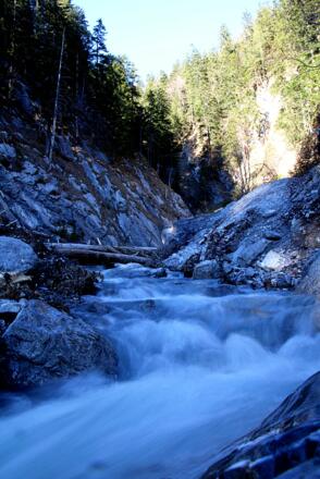 Im Frühjar tost die Friederlaine