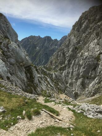 Aufstieg ins Höllentor