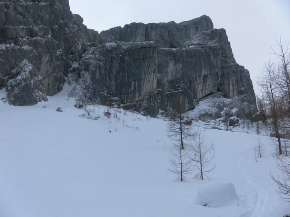 unter der Westwand des Kl. Watzmanns