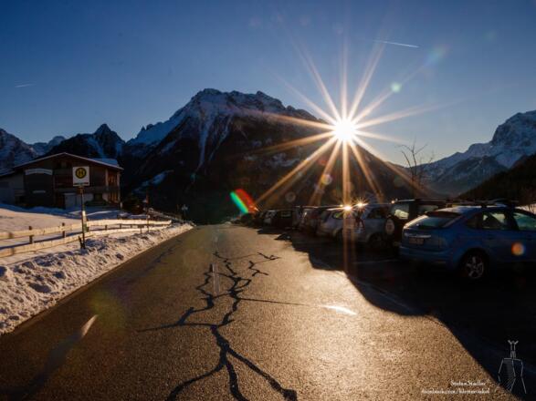 Parkplatz beim Gasthof Schwarzeck