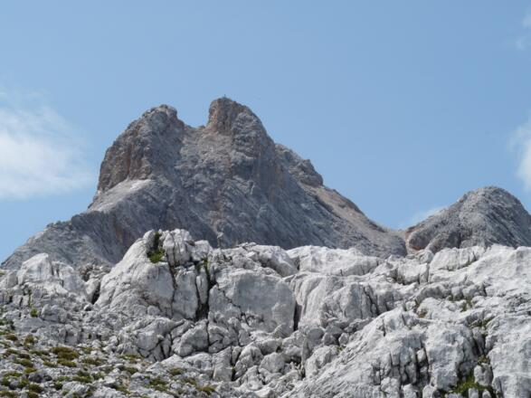 Ein gewaltiger Berg - Leutascher Dreitorspitze.
