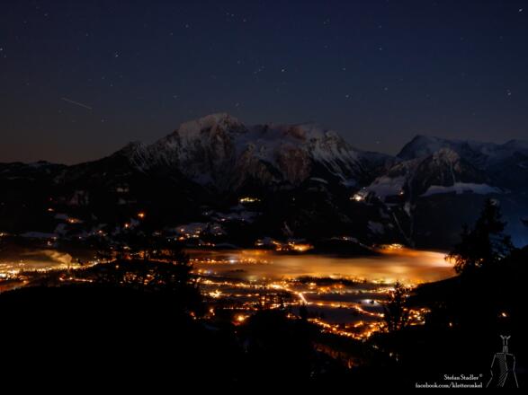der Berchtesgadener Talkessel vom Hirschkaser nach Sonnenuntergang
