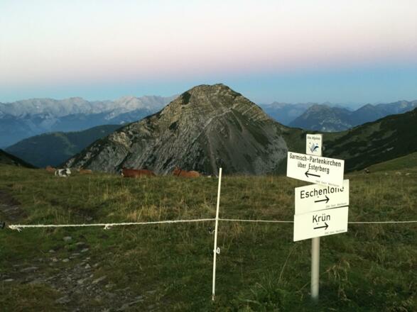Etappenstart an der Weilheimer Hütte