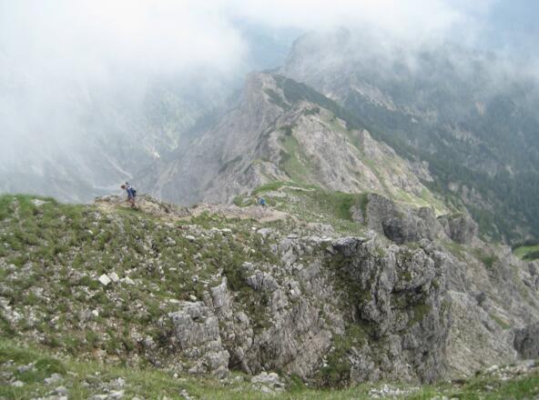 Im Aufstieg über die Ostseite