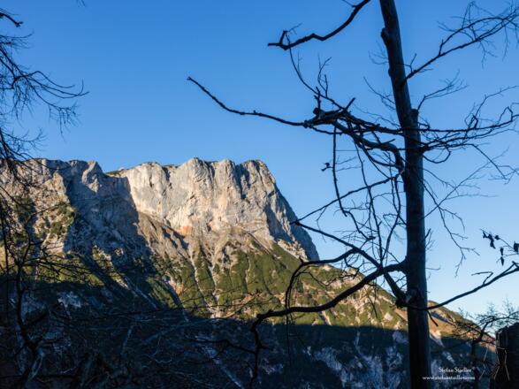 Der Berchtesgadener Hochthron am Untersberg mit der Südwand.