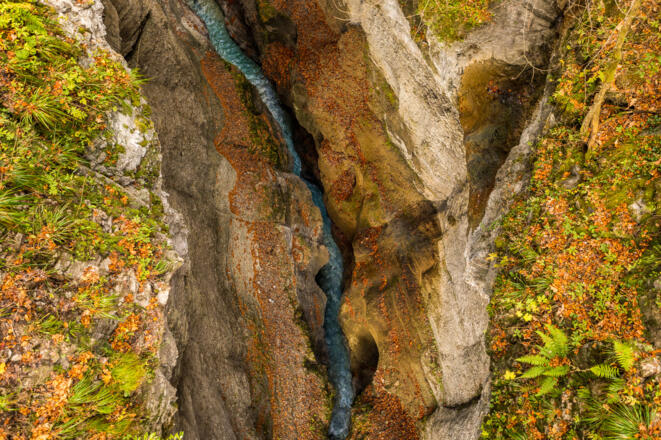 Die Partnachklamm von oben