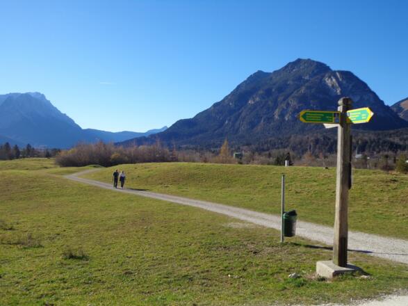 Blick von Farchant auf das Kramergebirge