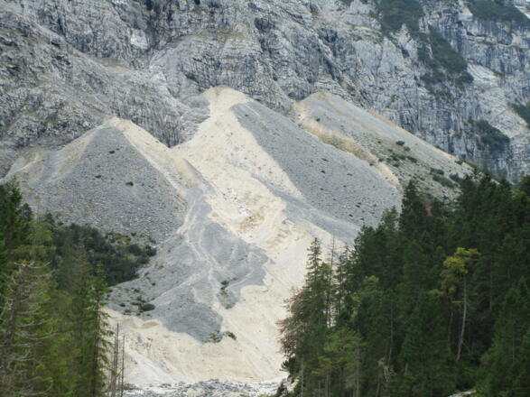 Schuttkegel im Reintal