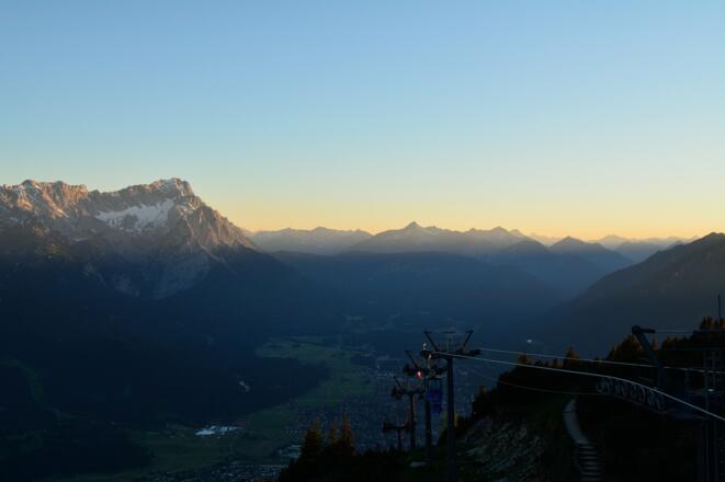 Blick vom Wank am Abend