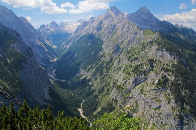 Blick ins Reintal vom Aussichtspavillon König Ludwig II