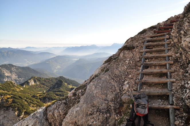 Teil des Klettersteigs