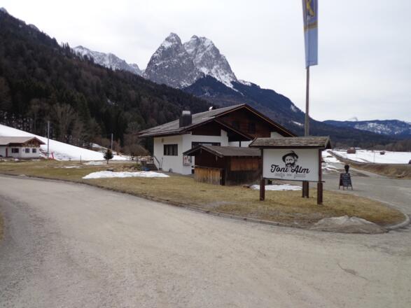 Am Kreuzeck, Kandahar Zielbereich