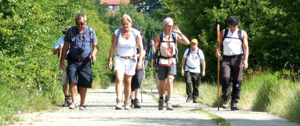 Pilgergruppe bei Ebeleben